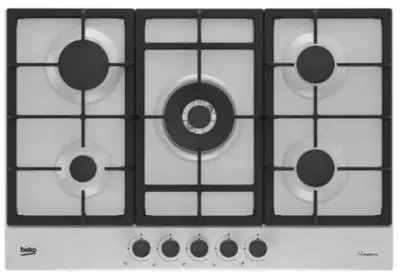Beko 5 Burner Gas hob&period; HIAW7225XE